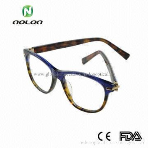 Two Tones High-end Acetate Optical Frame, Clear Lens